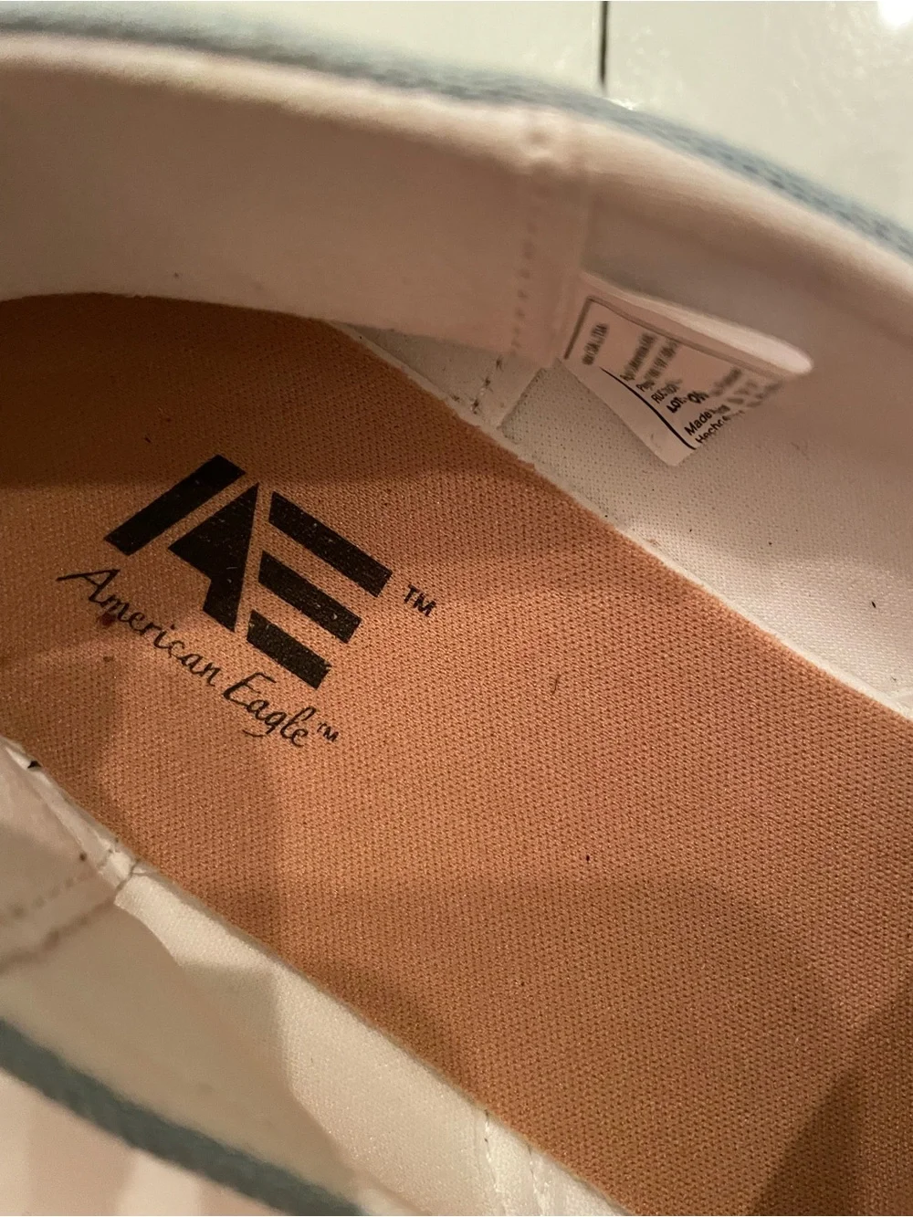 American Eagle Outfitters Light Blue Canvas Espadrilles